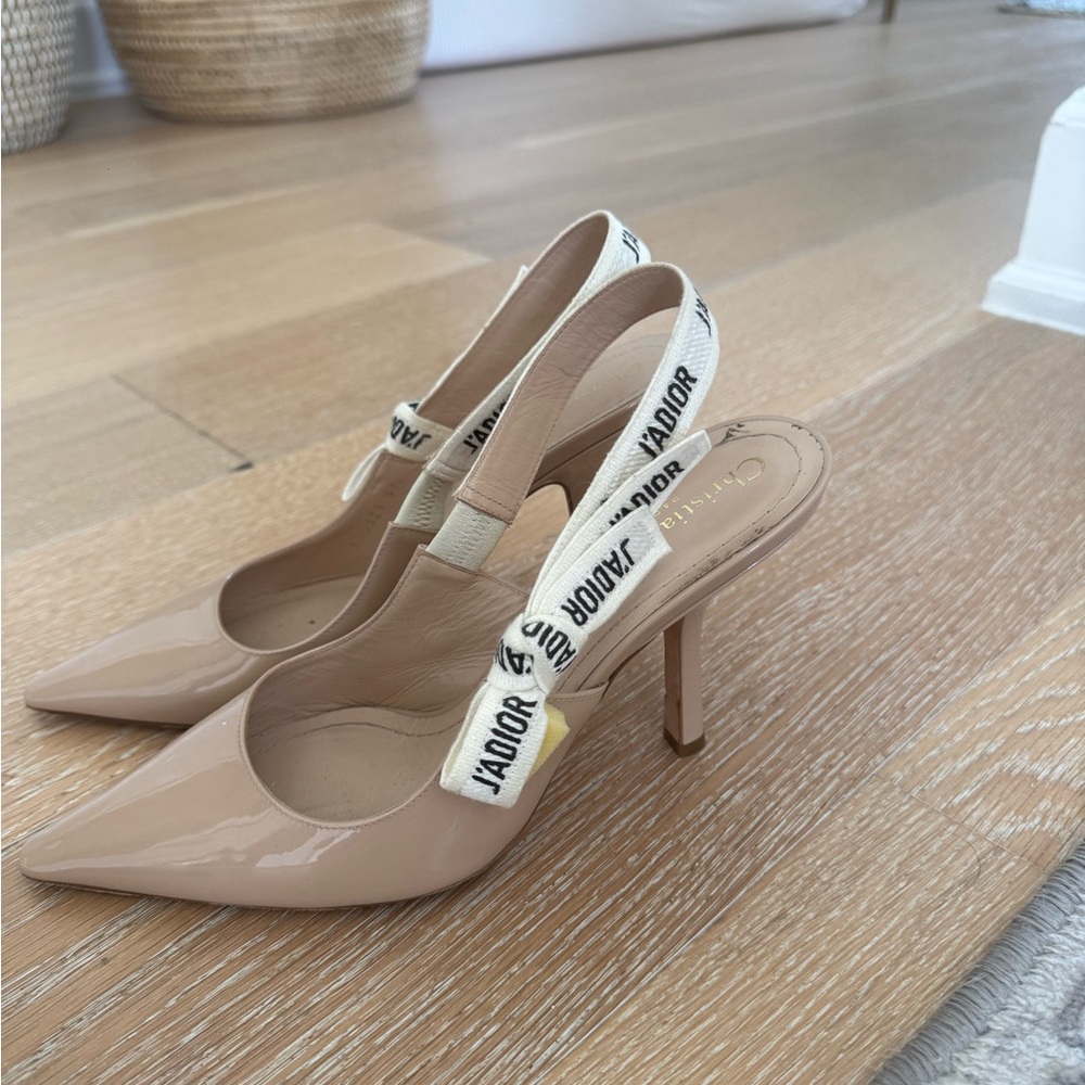 J’Adior Dior Nude Slingback Heels size 39! - Picture 1 of 5